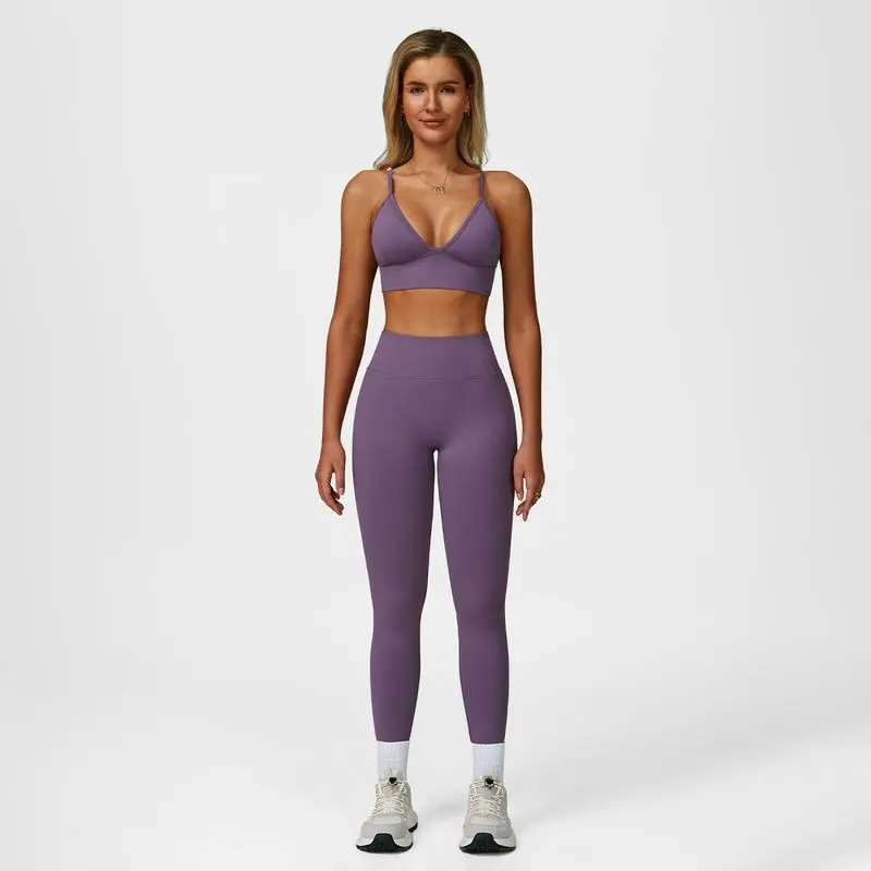 Women’s Activewear Set – Cute Sports Bra & Yoga Pants for Gym or Lounge