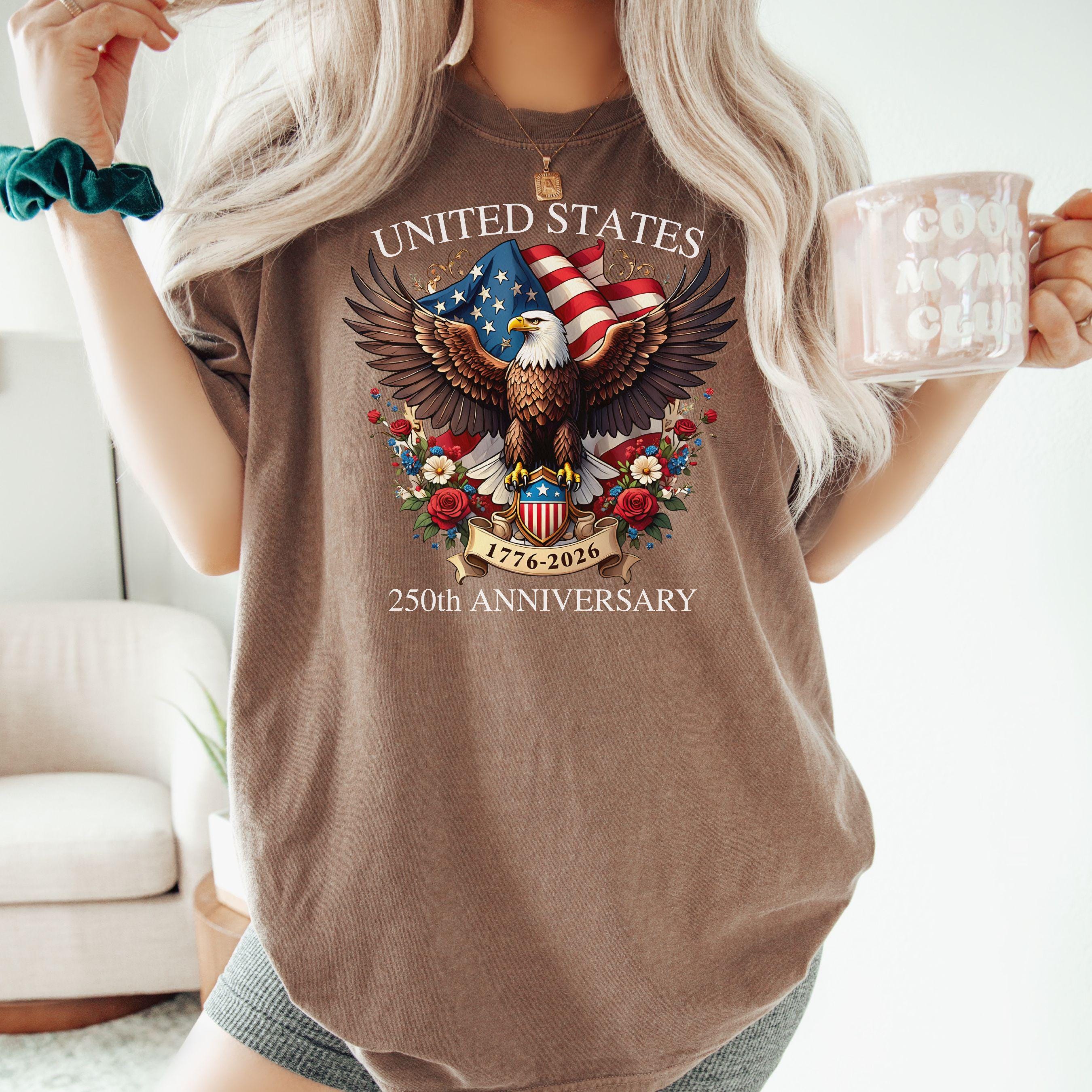 Women's Casual American 250Th Anniversary Commemorative T-Shirt