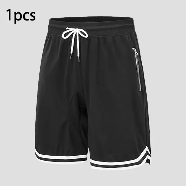 Men’s Casual Athletic Shorts With Zippered Pockets
