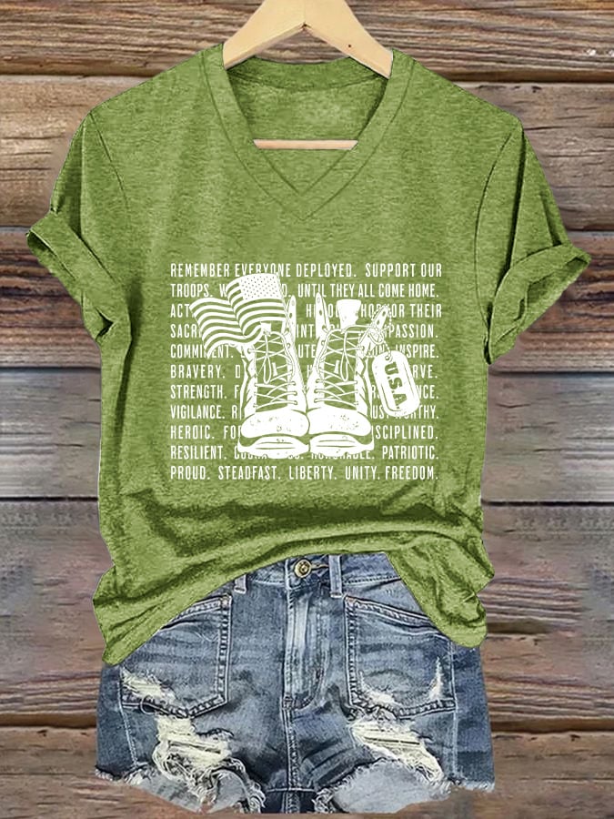 Women's Red Friday Print T-shirt