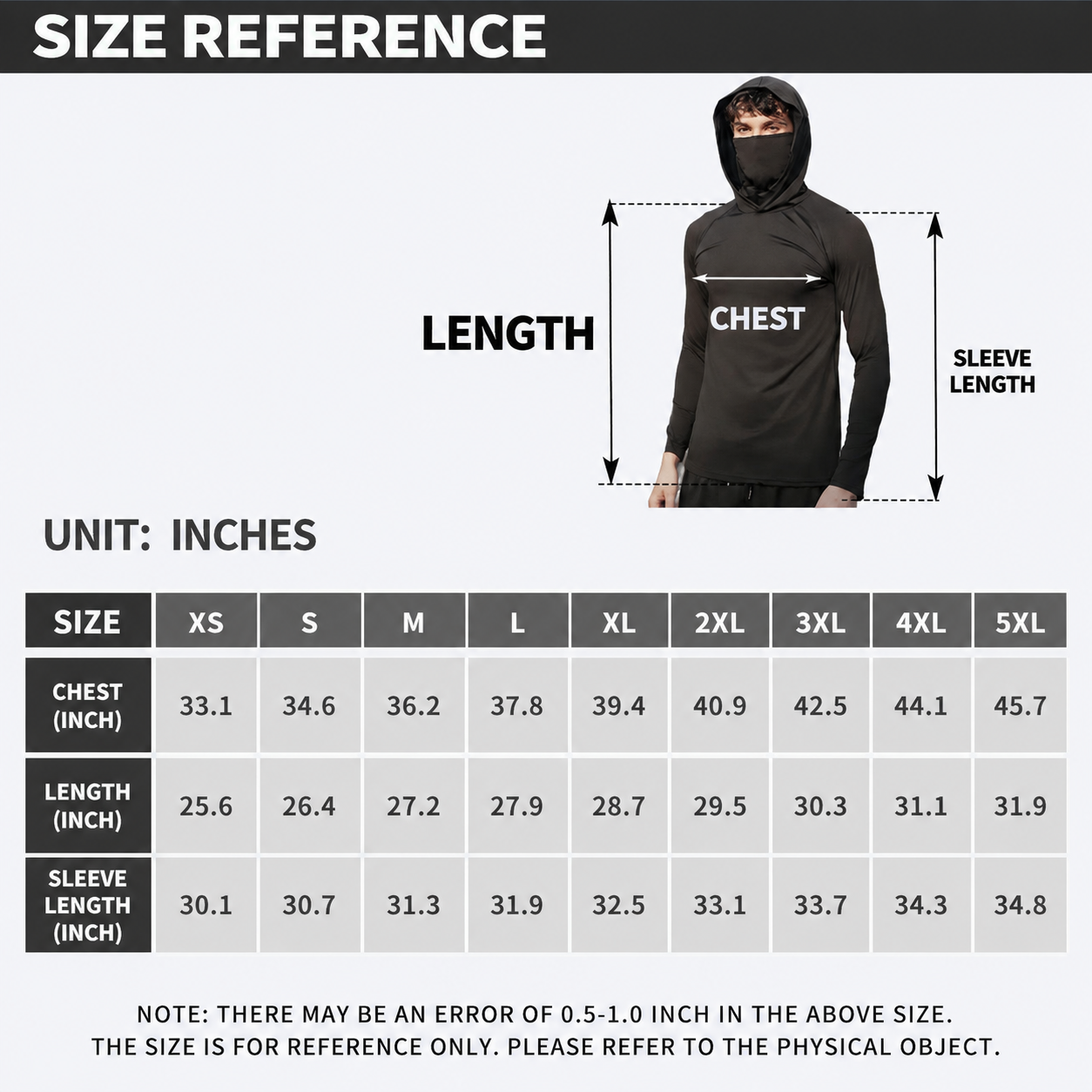 Men’s UPF 50+ Sun Long Sleeve Fishing Hoodie