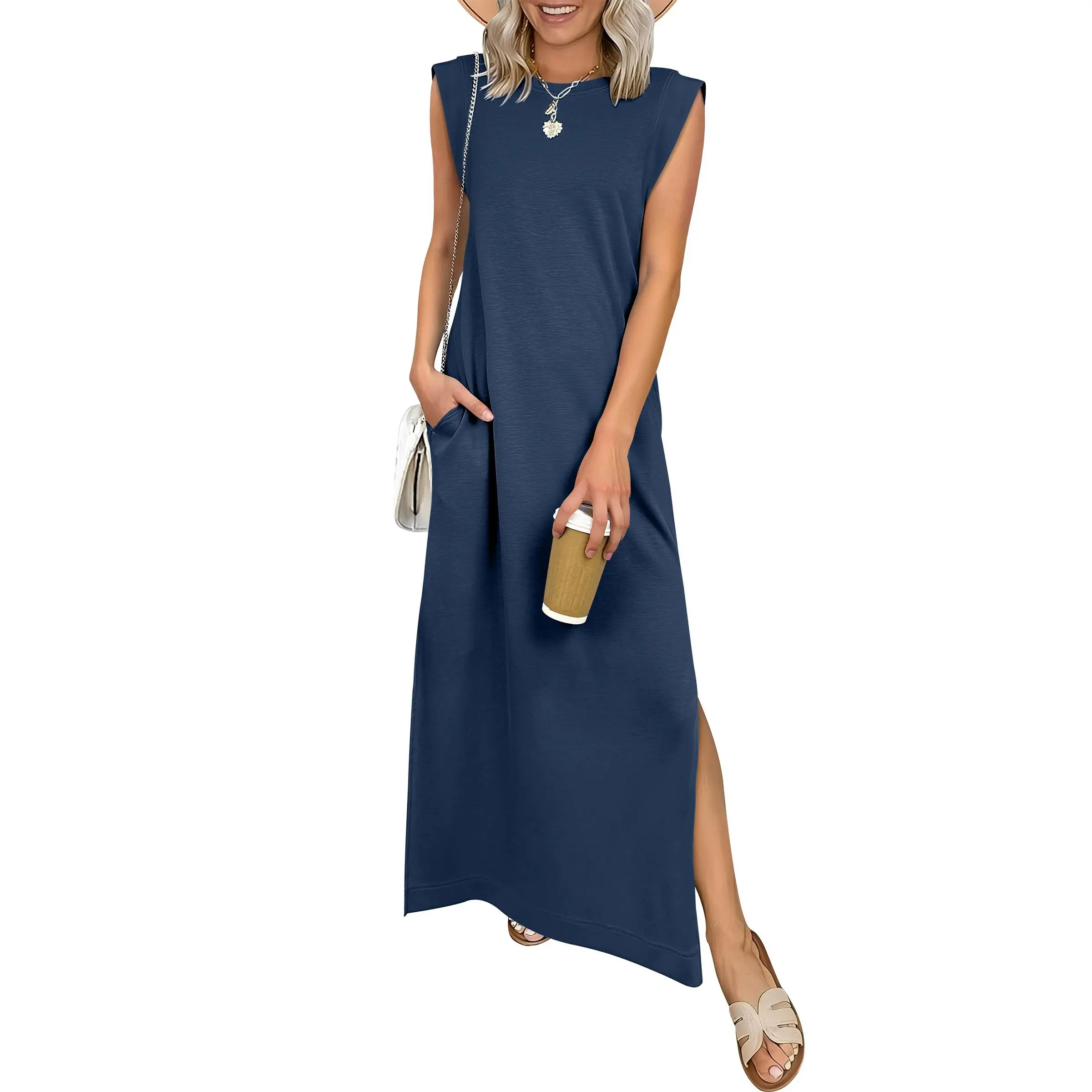 Women's Summer Casual Sleeveless Maxi Dress