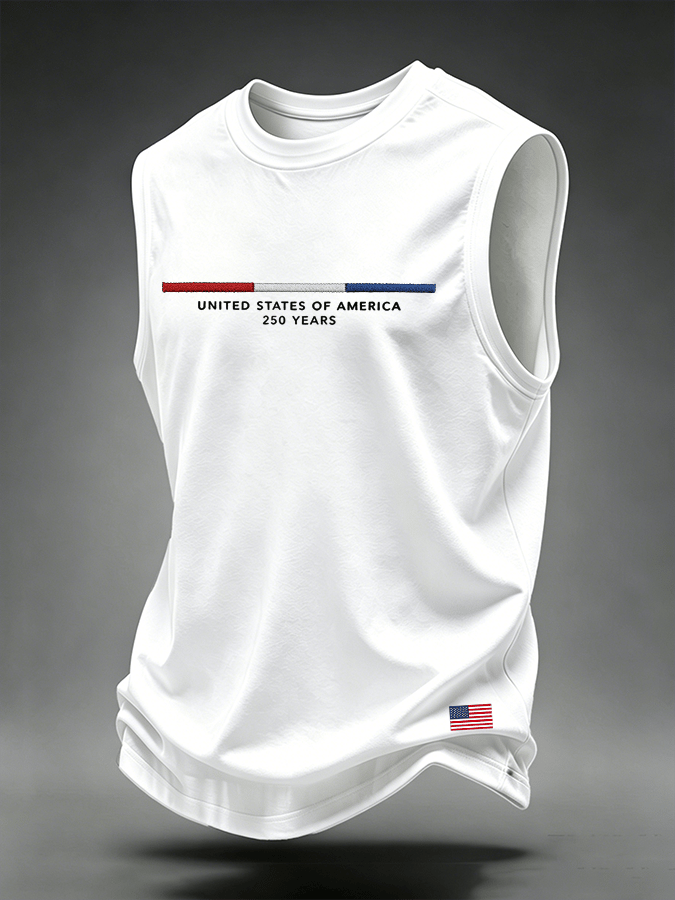 Men's United States 250TH Anniversary Print Casual Vest