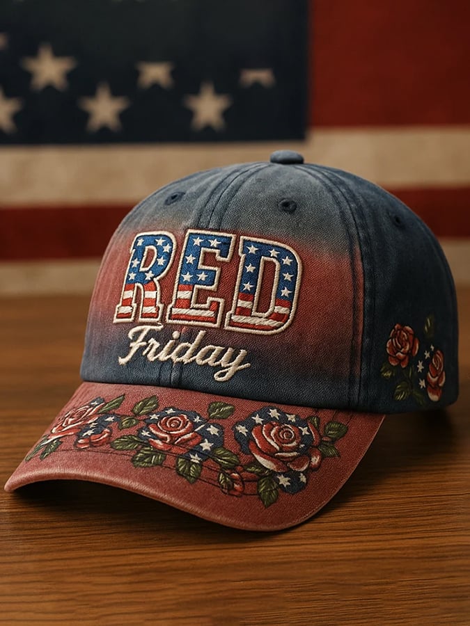 Red Friday Printed Hat