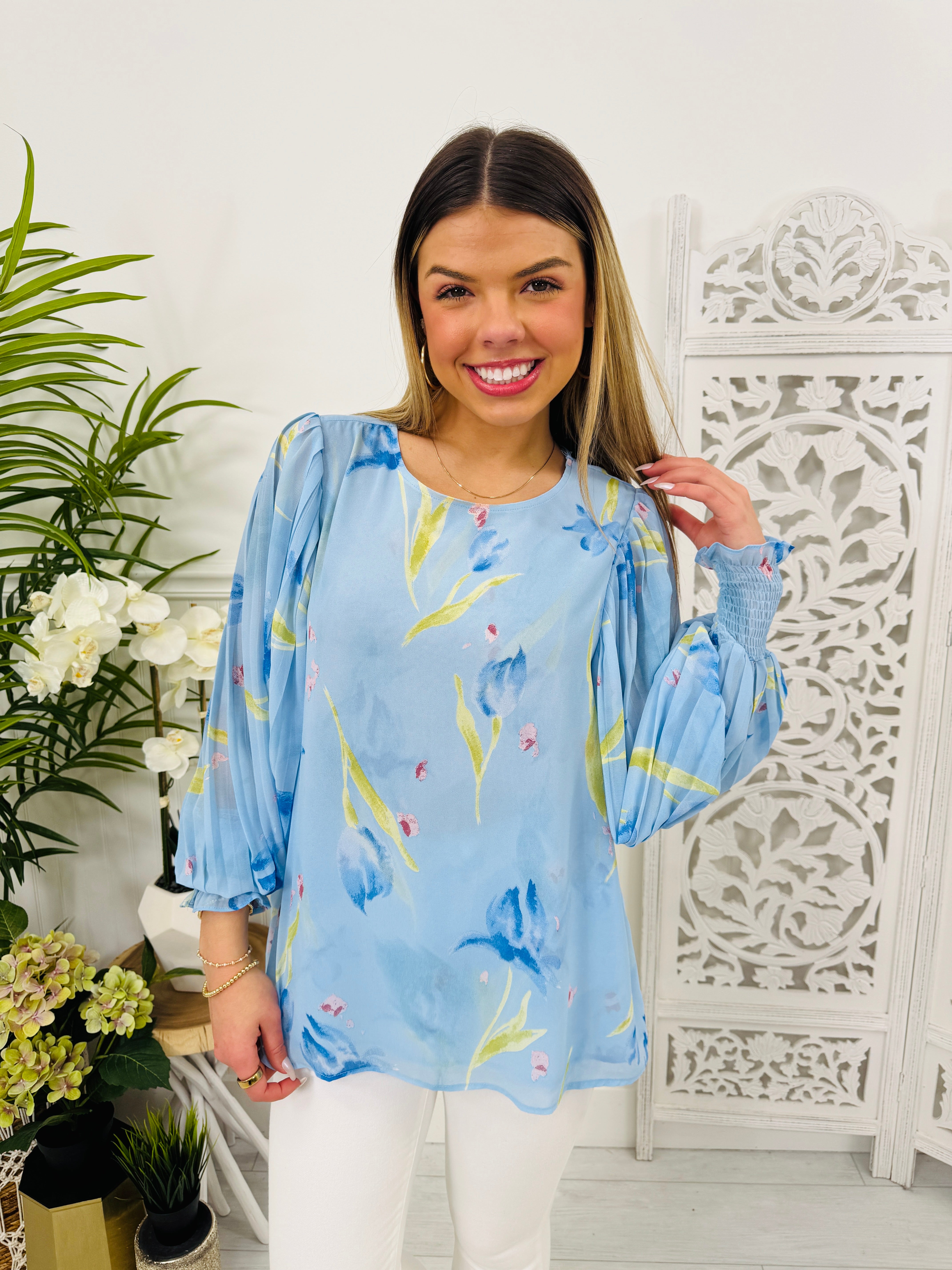 Pleated Grace Top