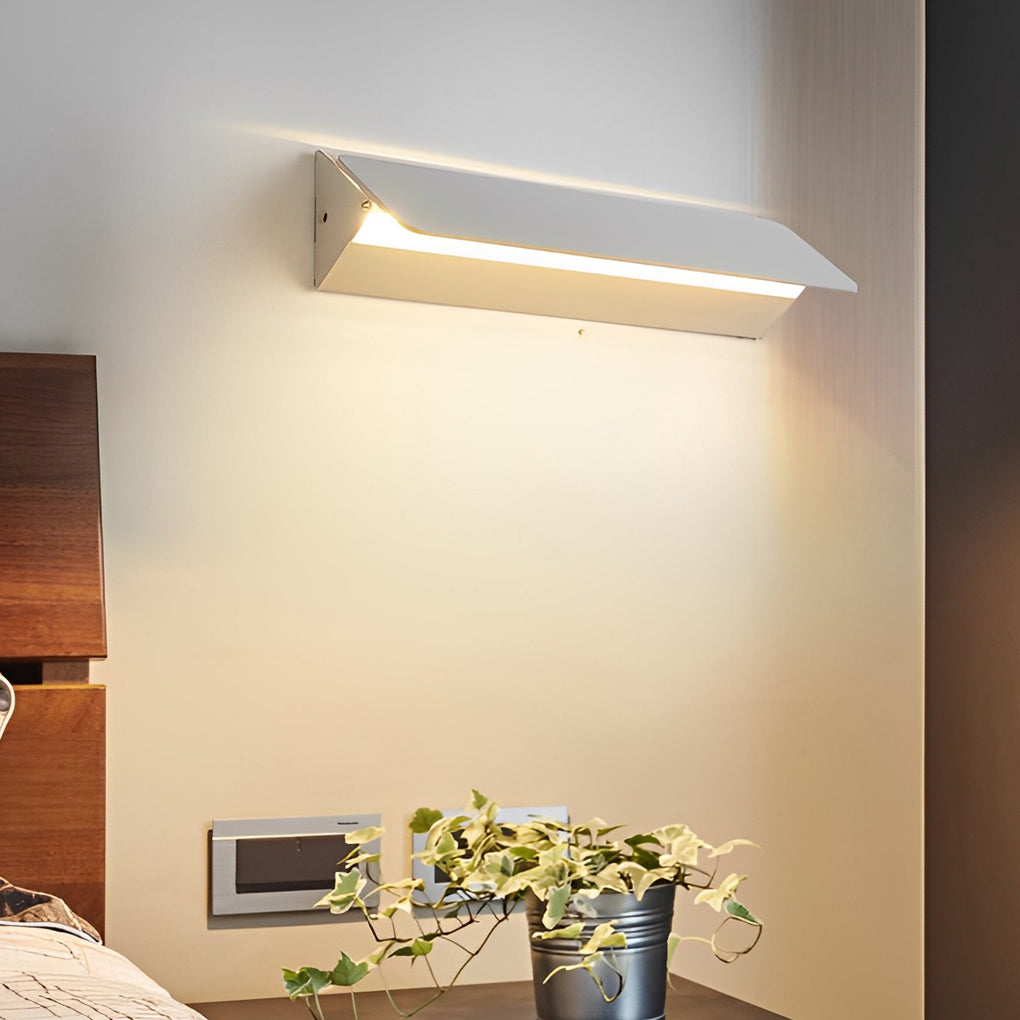 270 Rotatable Adjustable Rectangular Strip LED White Nordic Wall Lamp