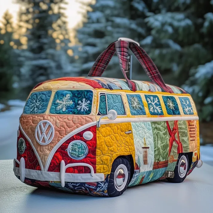 Winter Wonderland Camper Quilted Duffle Bag ❄️🚐