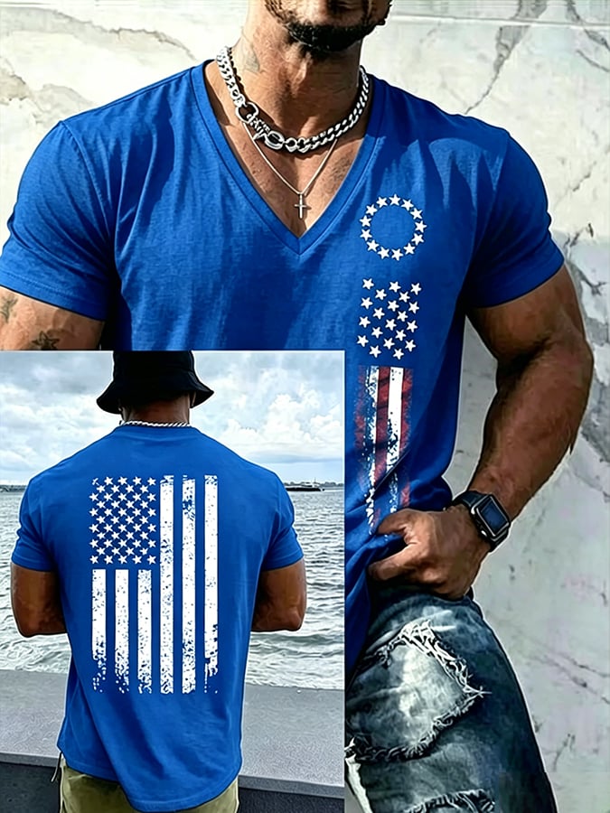 Men's USA 1776-2026 Freedom Printed  Shirt