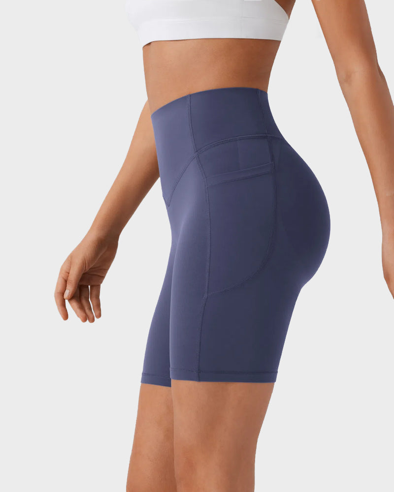 Tummy Control Butt-Lifting Training Shorts with Pockets – 7