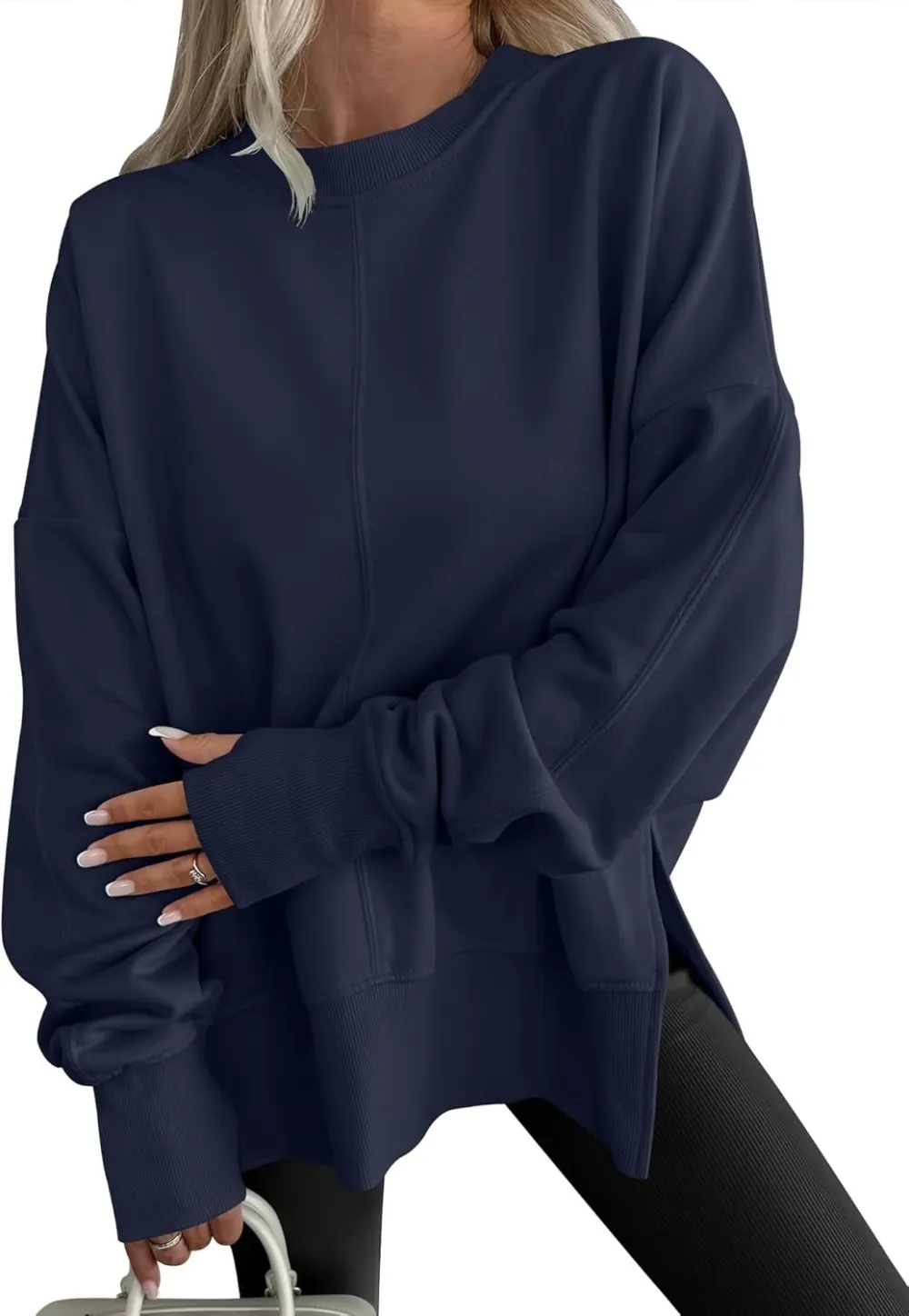 Women Oversized Sweatshirts Thumbhole Long Sleeve Hoodies Shirts