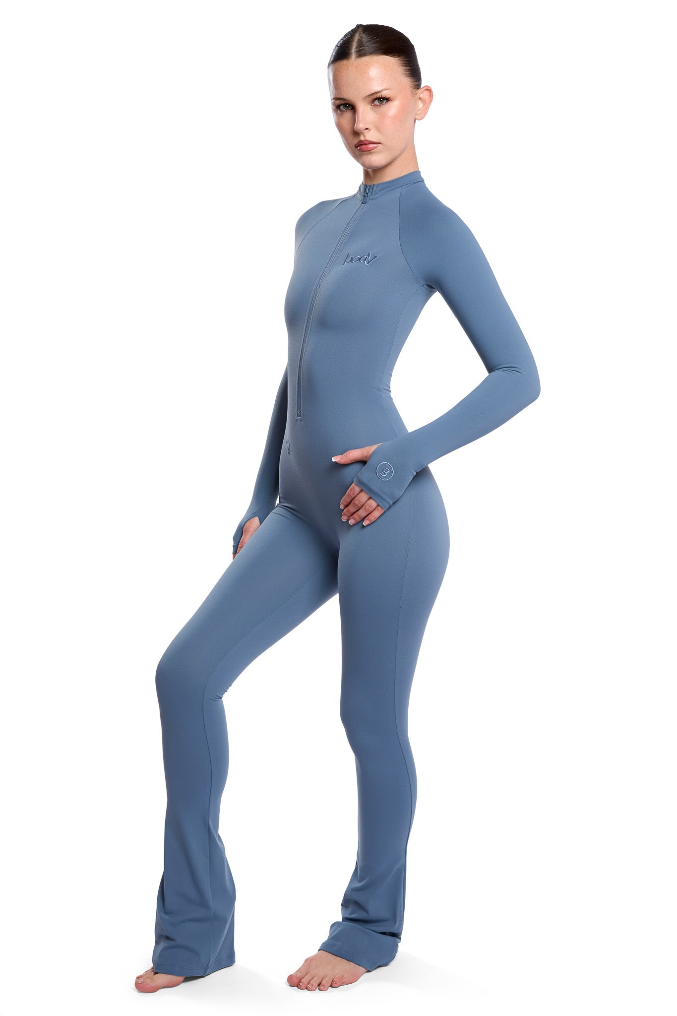 BASICS JUMPSUIT (SHARK BLUE)