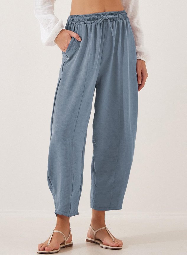 Plain Loose Simple Pants