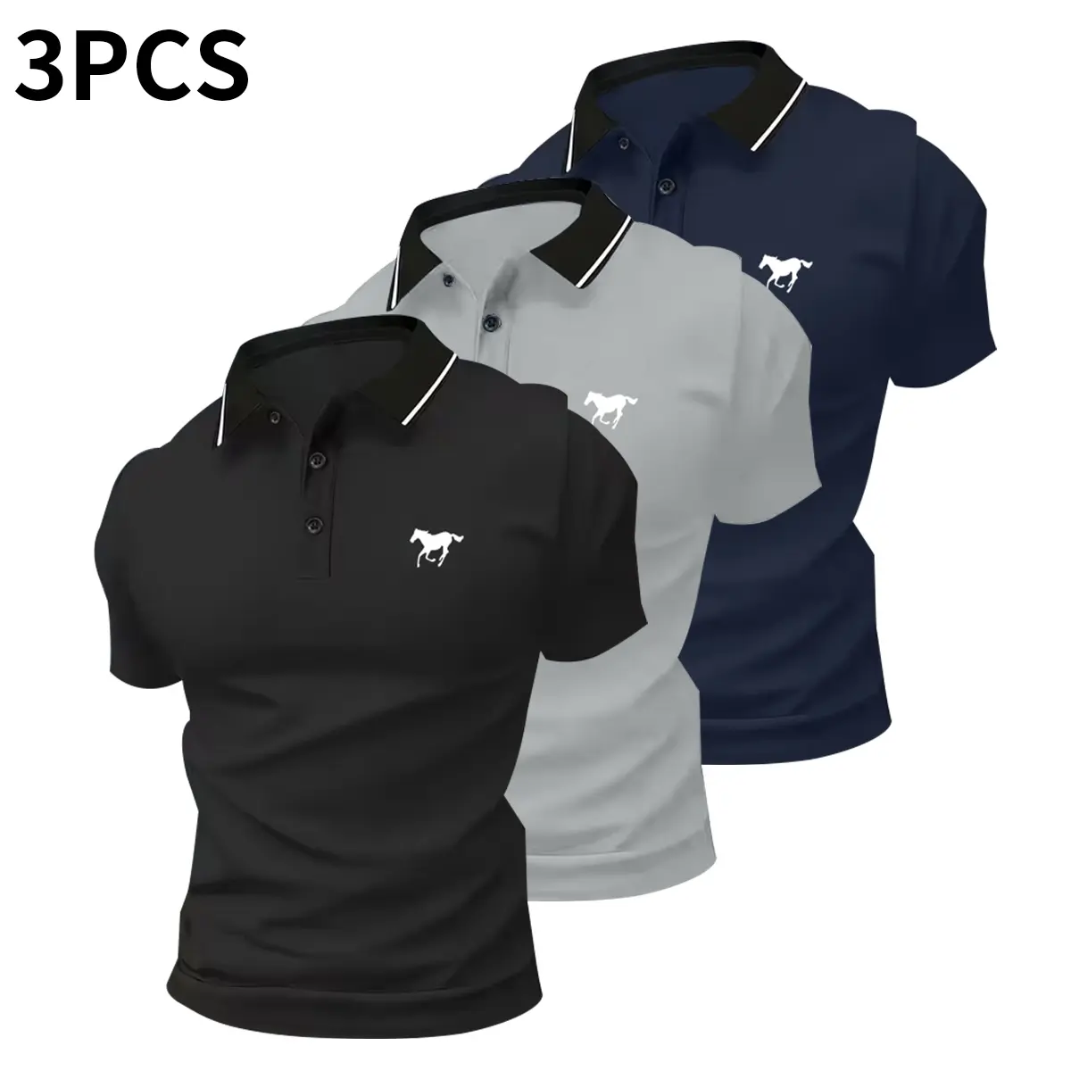 Men’s Casual Polo Shirt Set