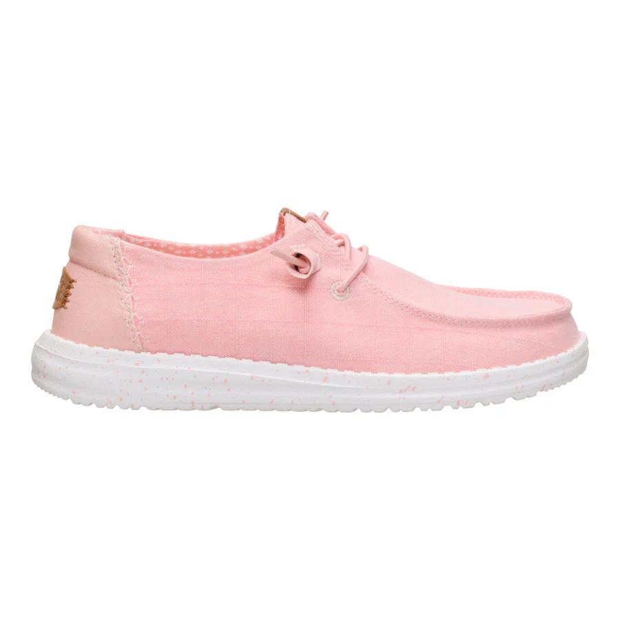 Wendy Chambray Grid - Pale Pink