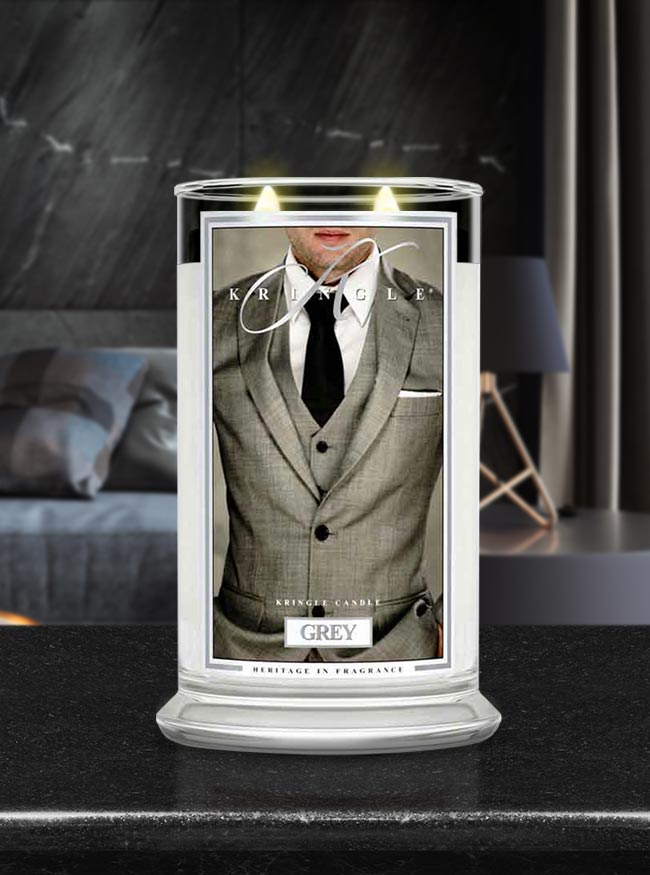 Grey Large Jar | Soy Candle