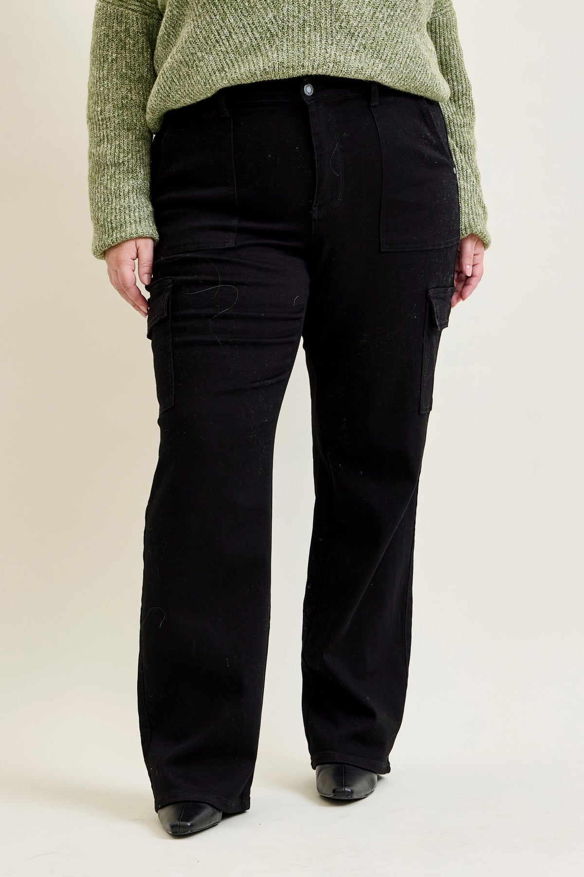Krystal High Rise Cargo Wide Leg - PLUS