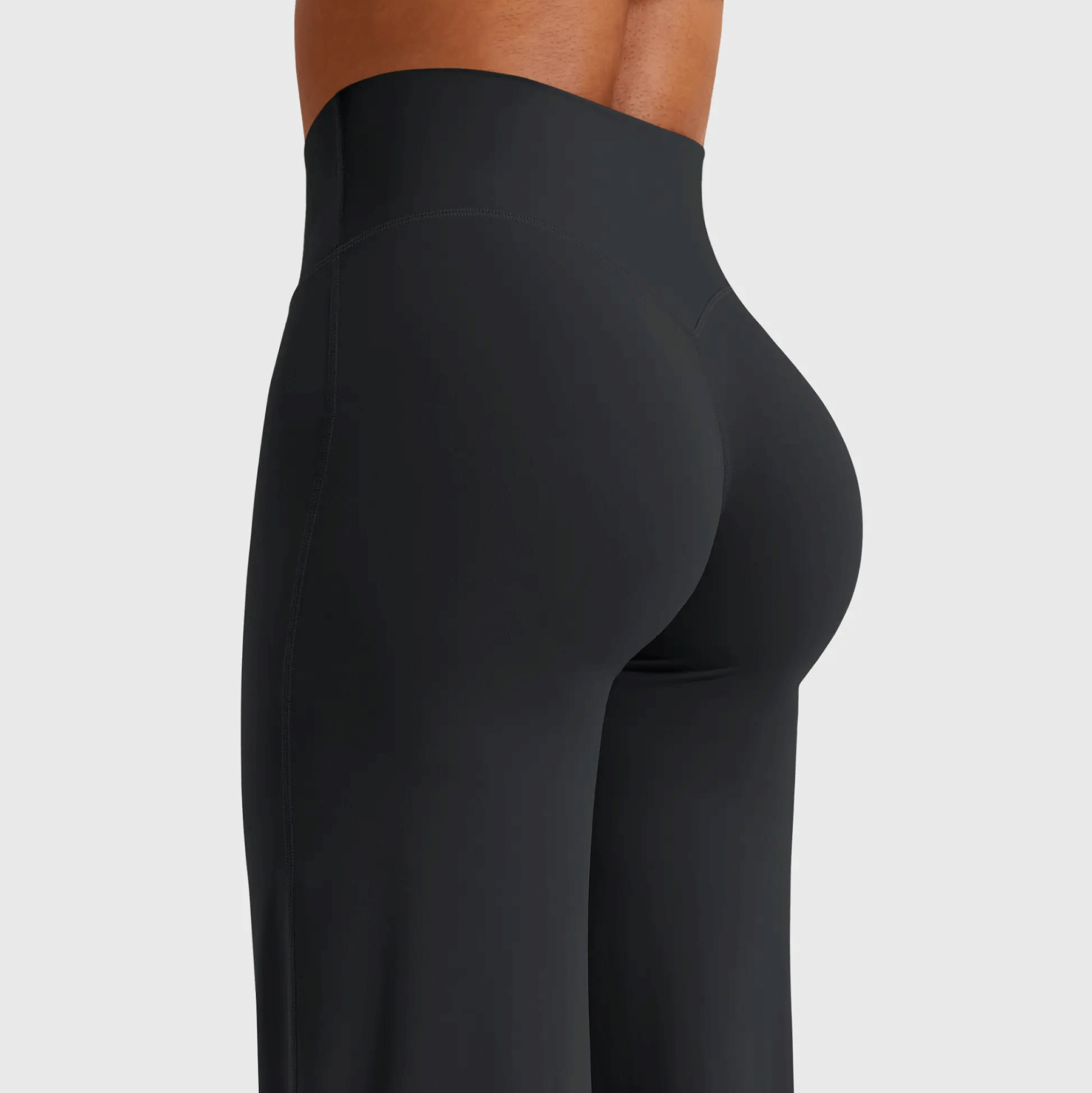 Leggings High-Waist Straight-Leg No Front Seam Buttery Soft Gym Yoga Pants for Women Fitness Tights