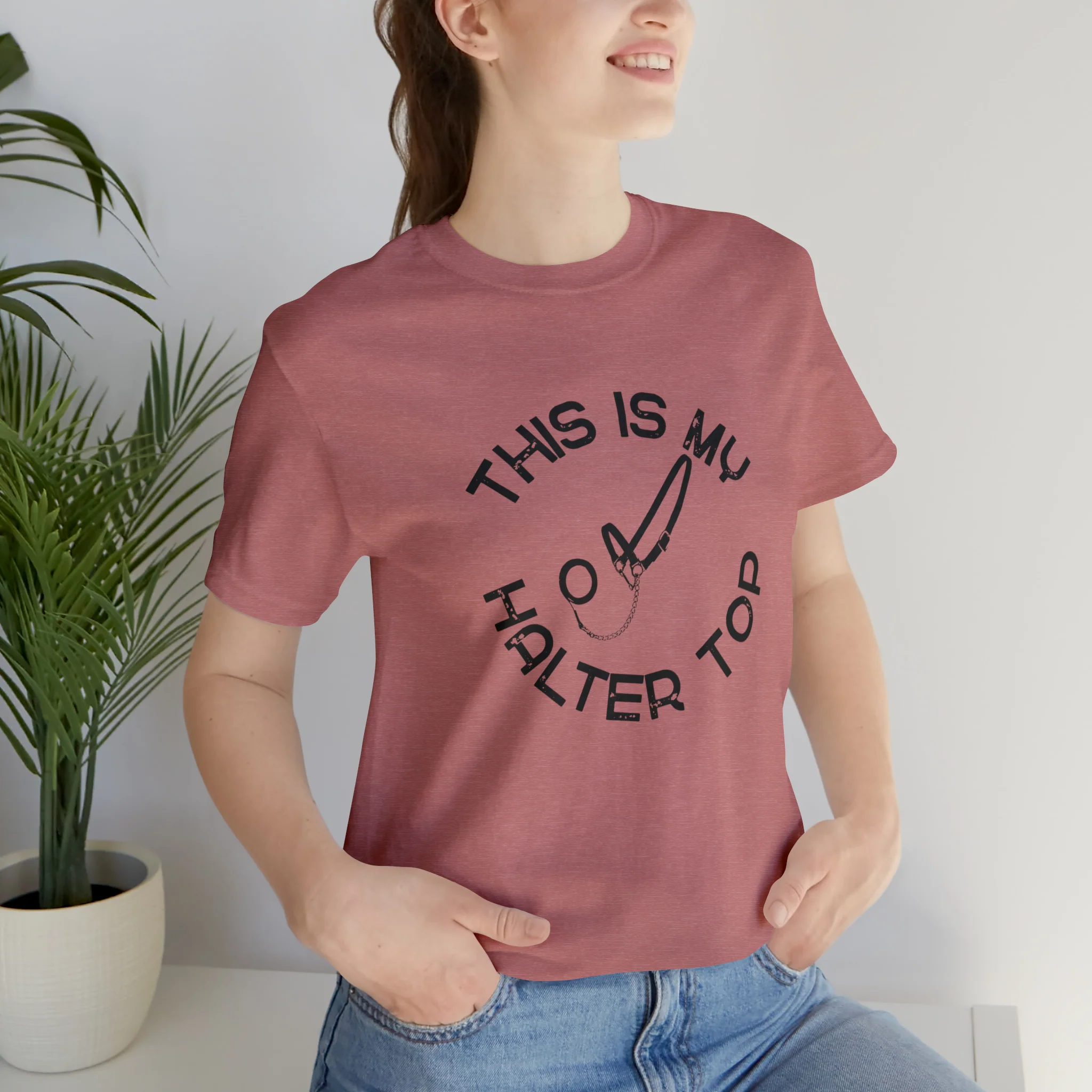 This is My Halter Top Unisex Jersey Short Sleeve Tee