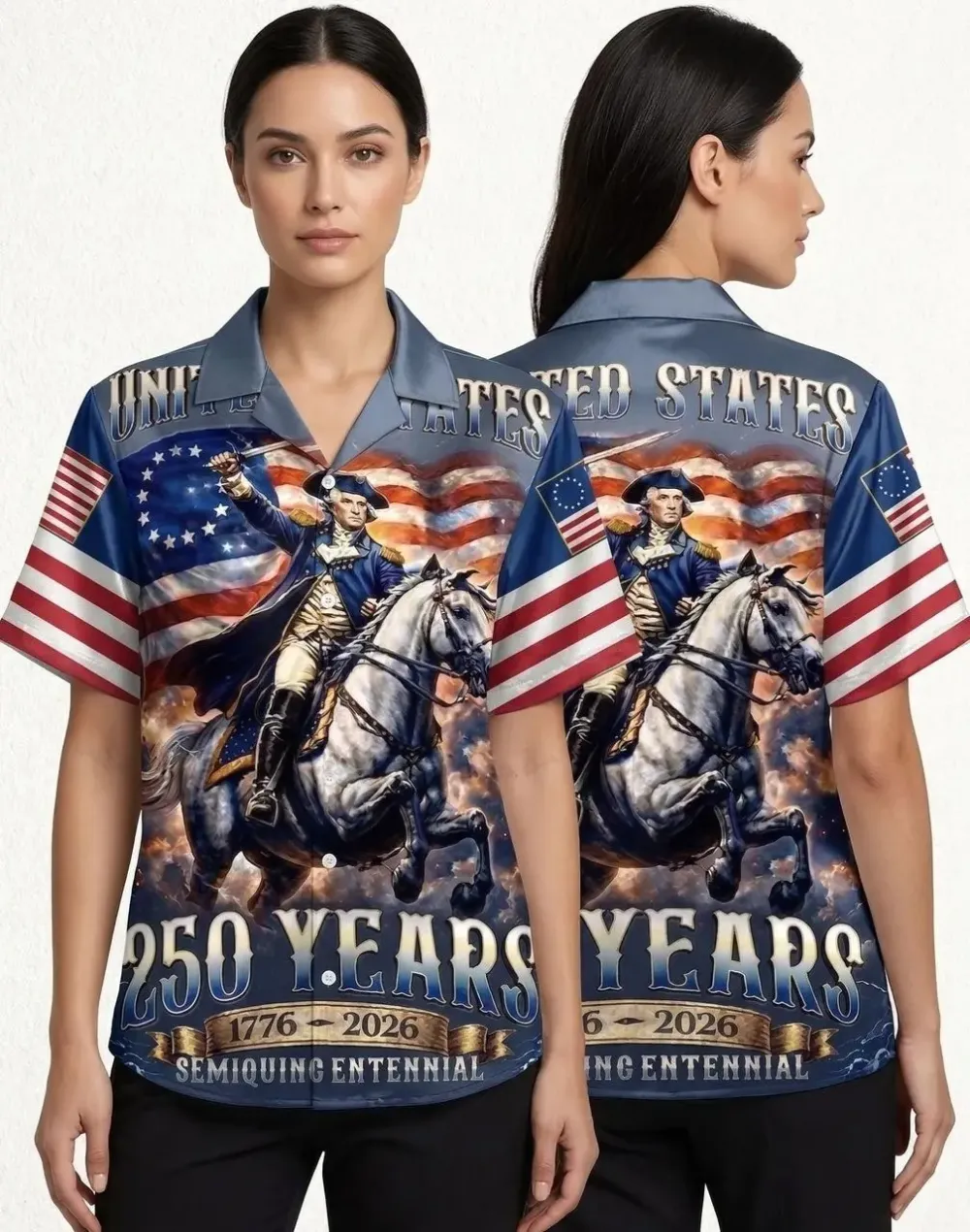 Retro Hawaii 250 Years of Freedom 1776 - 2026 Eagle Patriotic Shirt