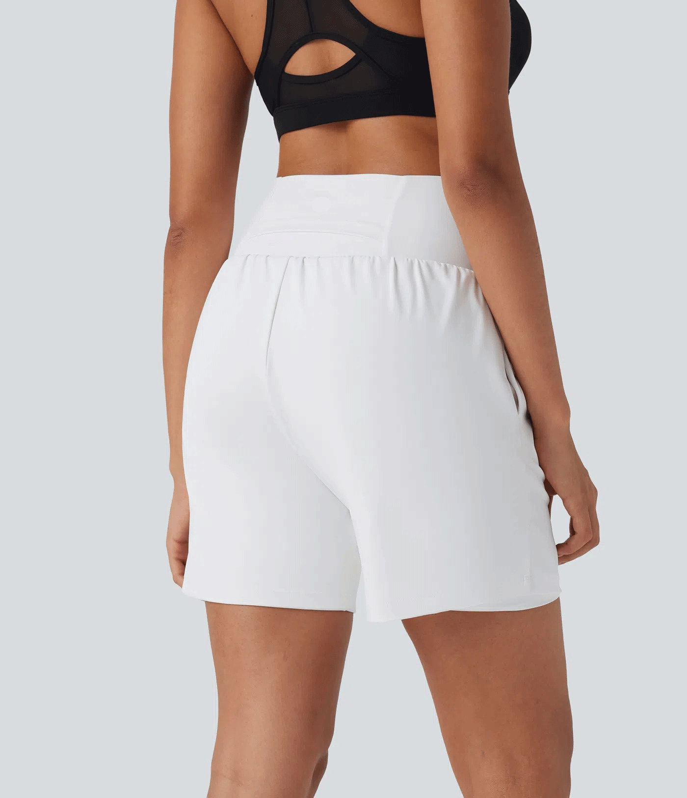 🔥Women’s 2-in-1 Super High-Waisted Cool-Touch Yoga Shorts with Pockets (3
