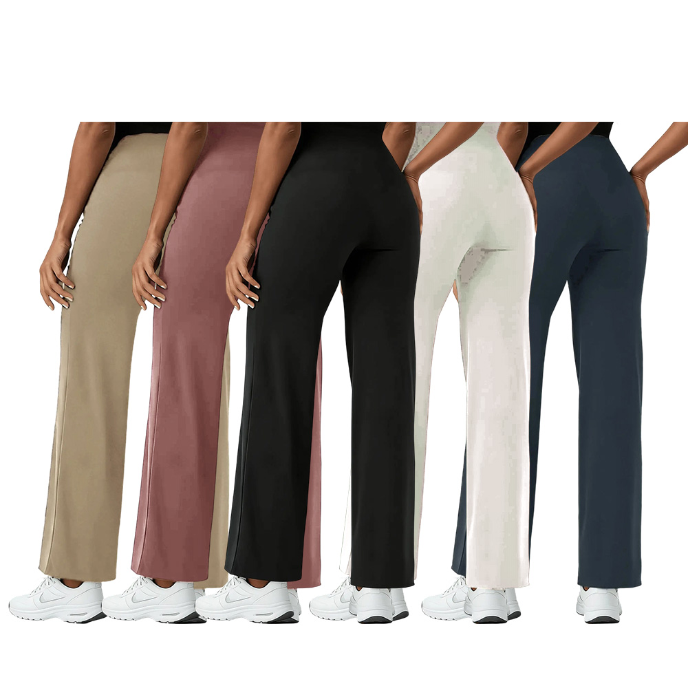 Women's Wide-Leg Suit Pants with Elastic Waist