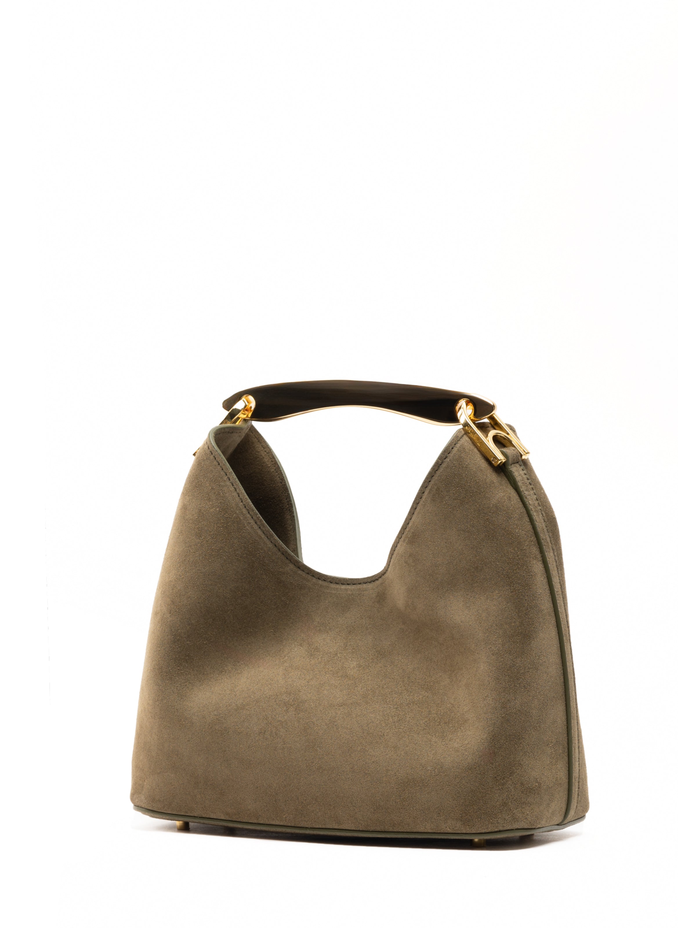 Small Boomerang Suede Truffle Clearance Sale 85%OFF