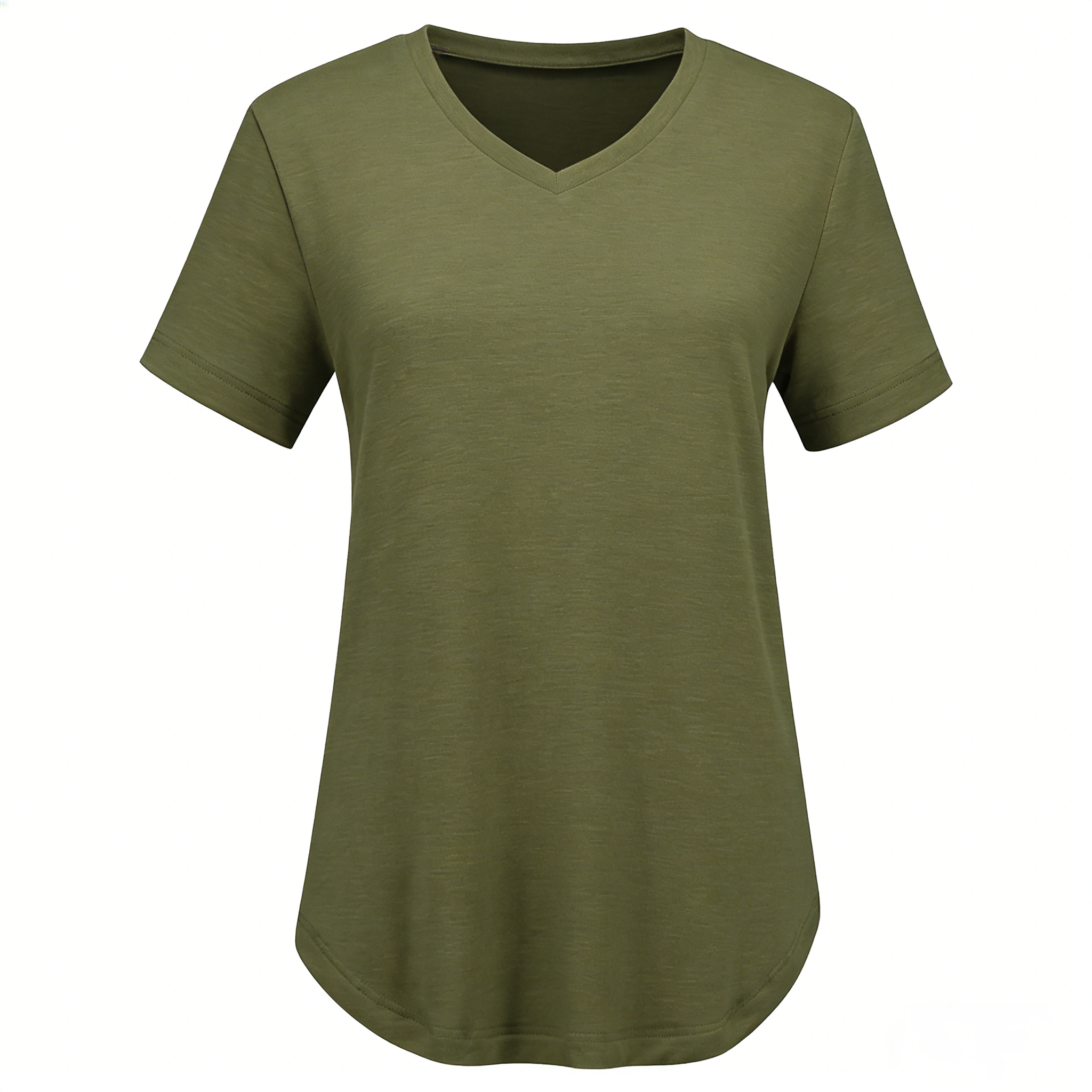 Women's Casual V-Neck Short Sleeve Tees