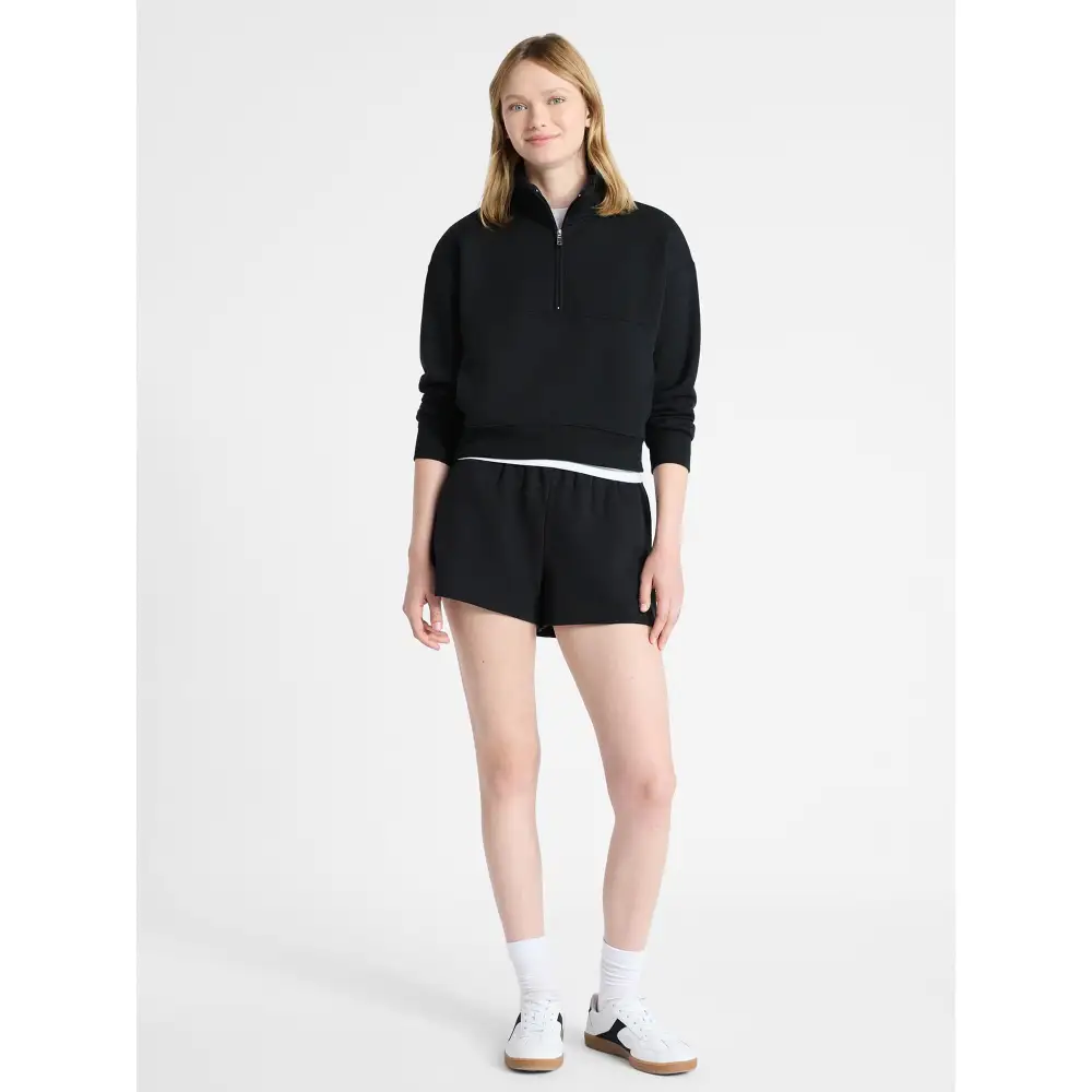 Women’s 2-Piece Set – Half Zip Sweatshirt & Wide Leg Pants