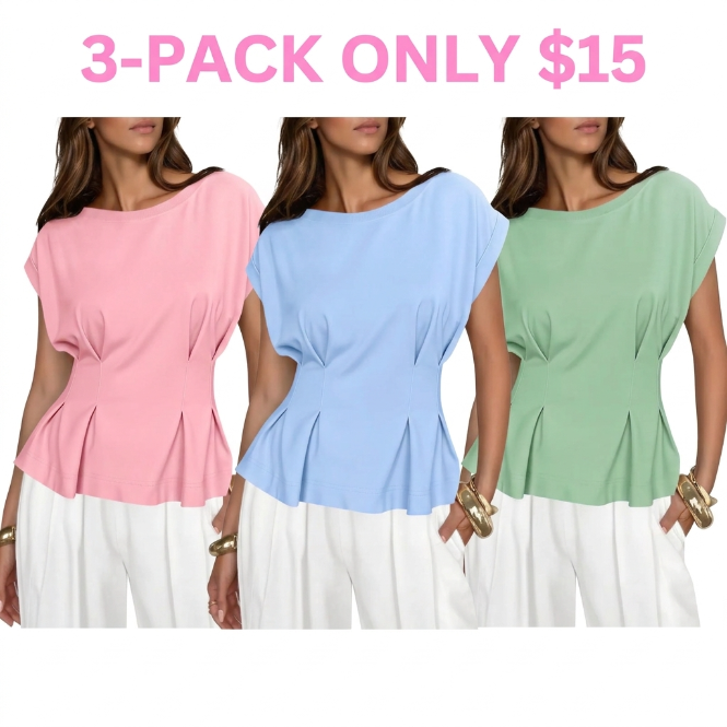 Women's Soft Peplum Casual Top