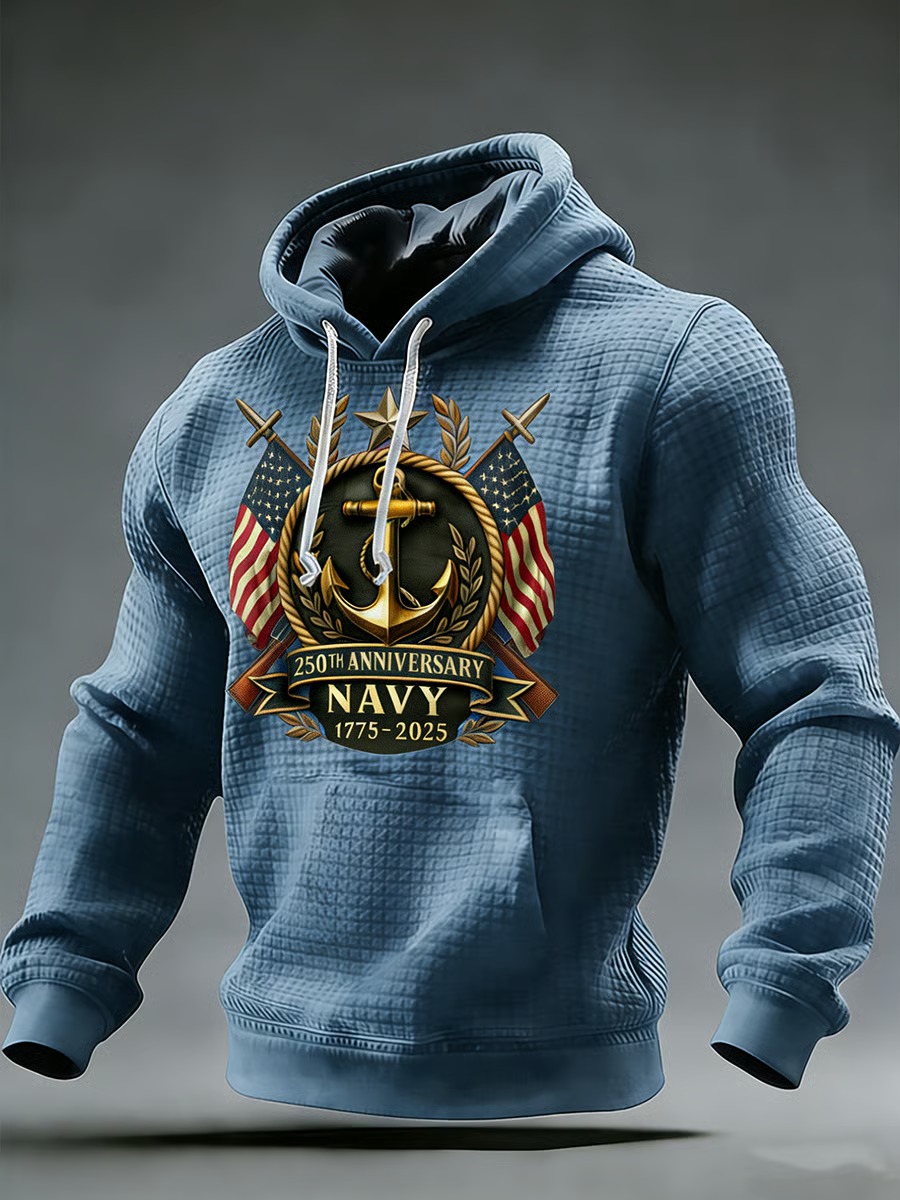 250Th Anniversary Free Navy Commemorative Hoodie