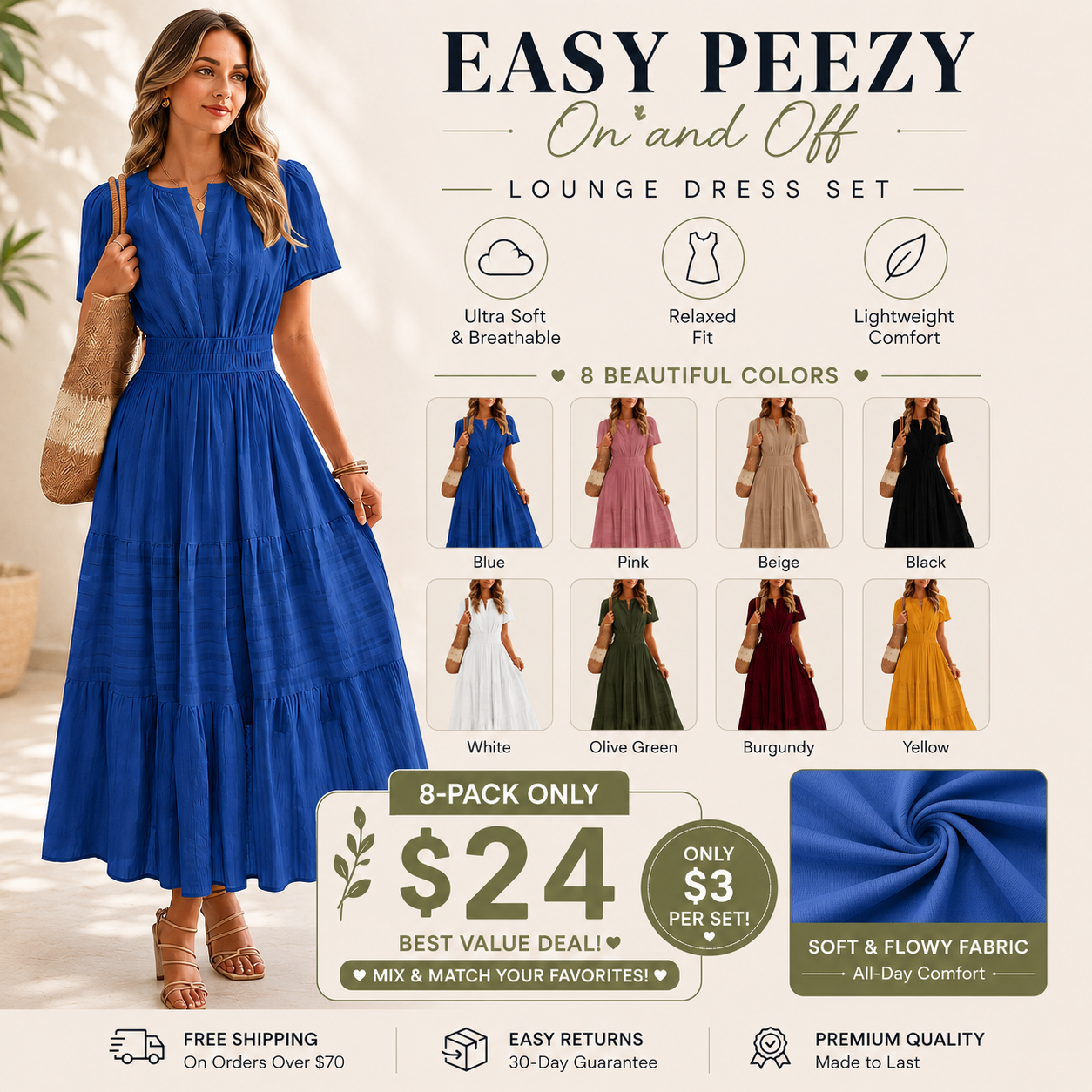 Women's Lightweight Maxi Dress