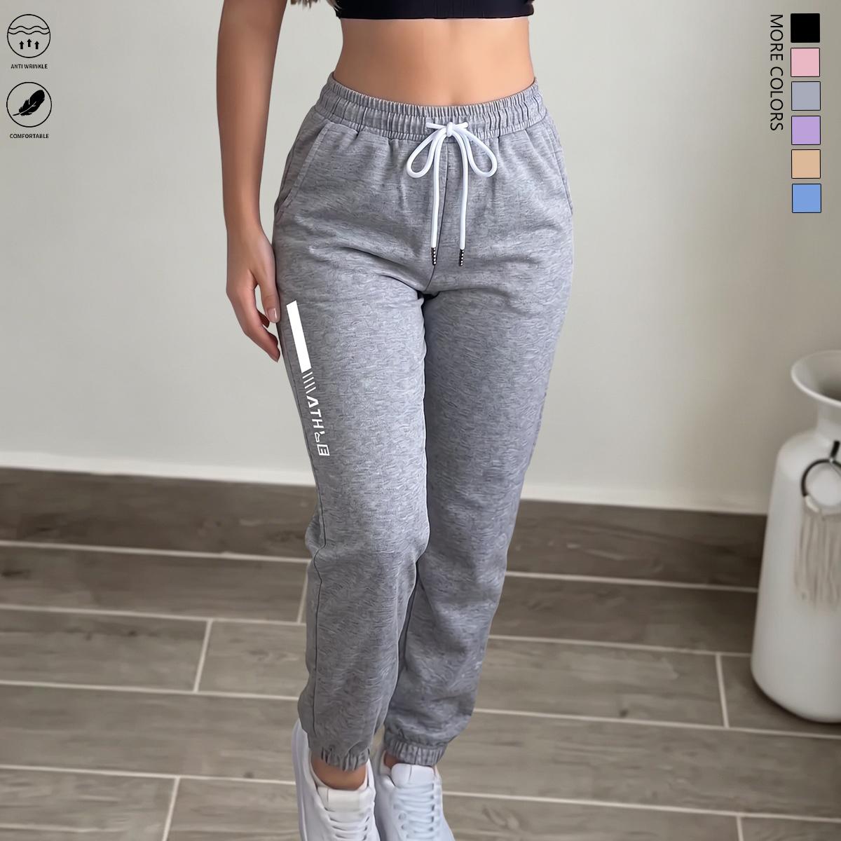 Women's Lightweight Ultra-Thin Straight-Leg Casual Athletic Pants