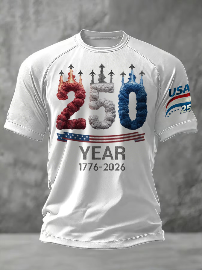 Men'S And Women'S Casual 250Th Anniversary Founding Celebration Raglan T-Shirt