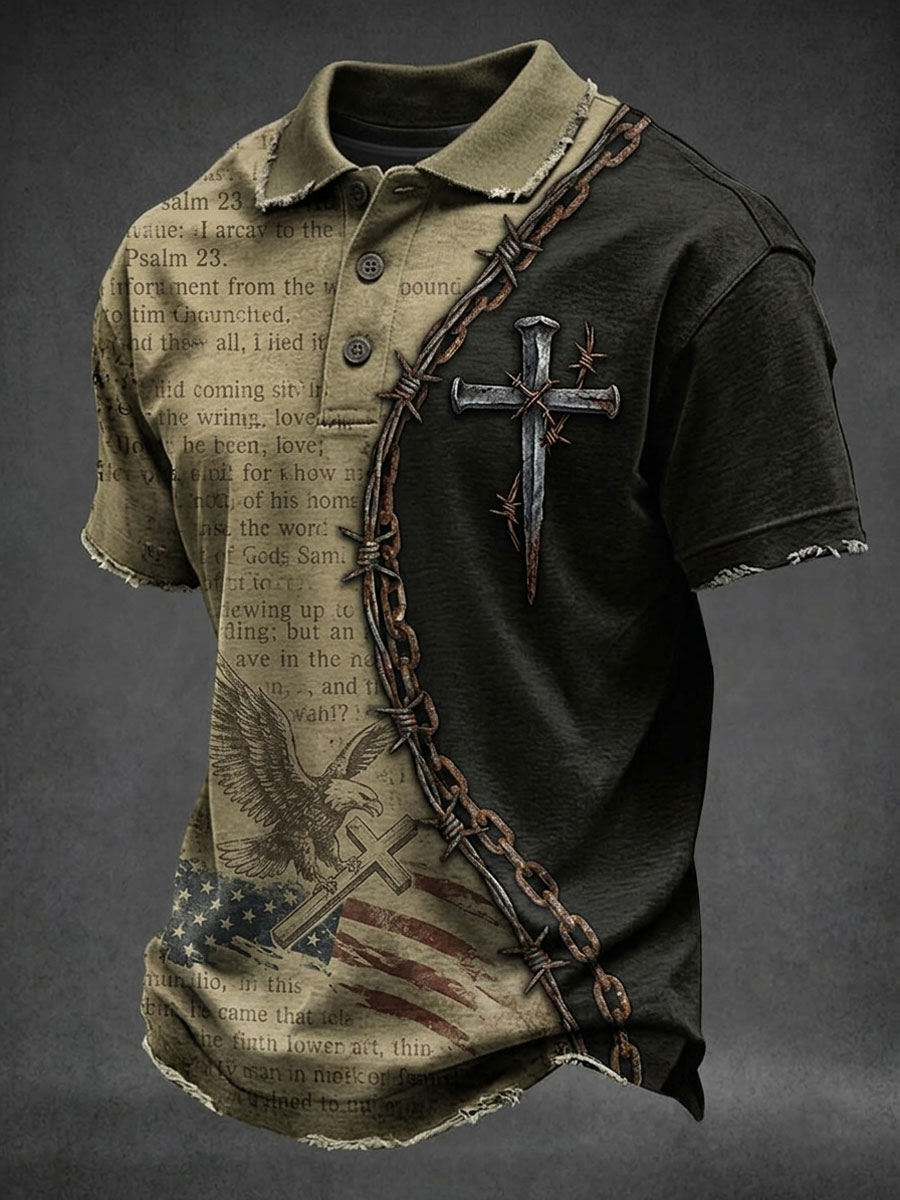 Men'S Faith Printed POLO Shirt
