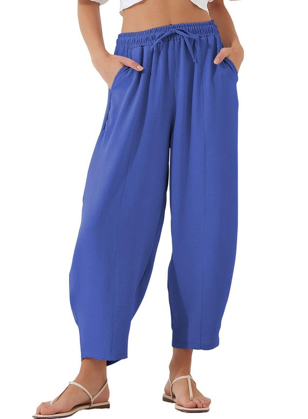 Plain Loose Simple Pants