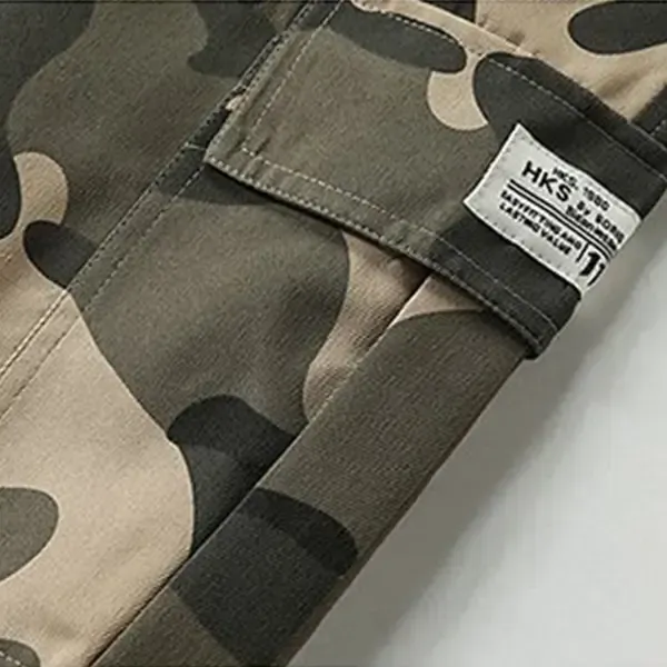 Men's Camo Cargo Shorts – Multi-Pocket Design