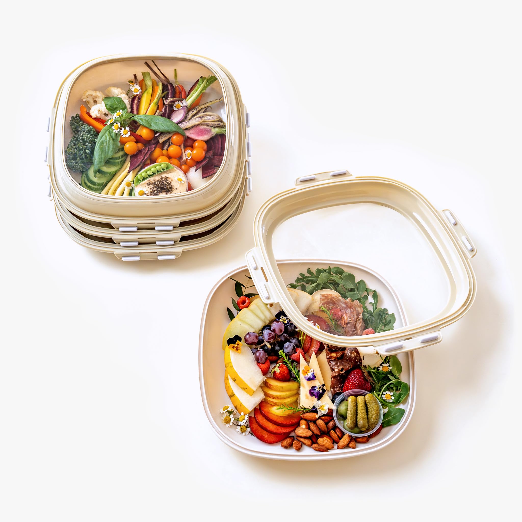 🎁Crudités | Portable Snack Tray | Square 8-Pack