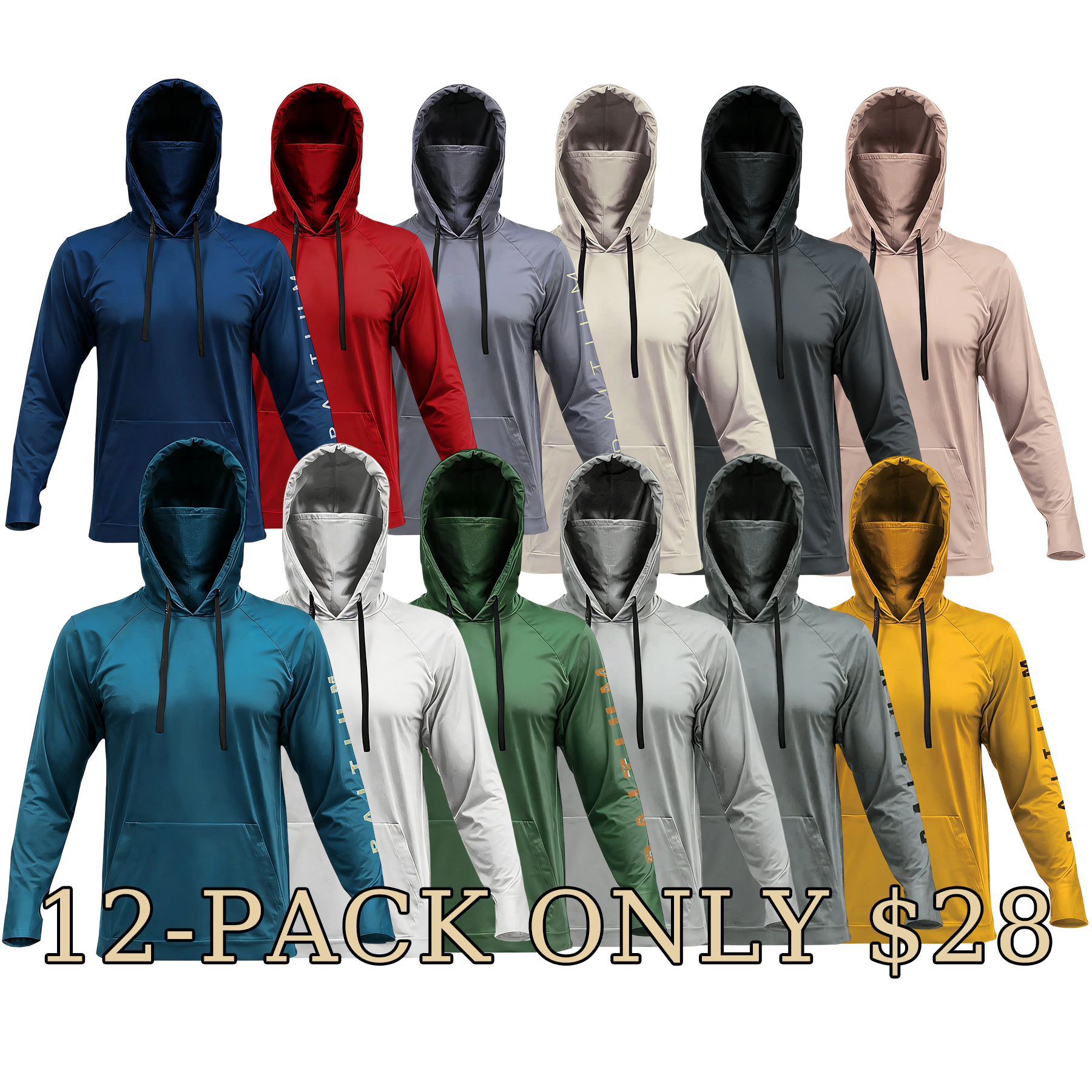 Men’s UPF 50+ Sun Protection Hoodie with UV Detection