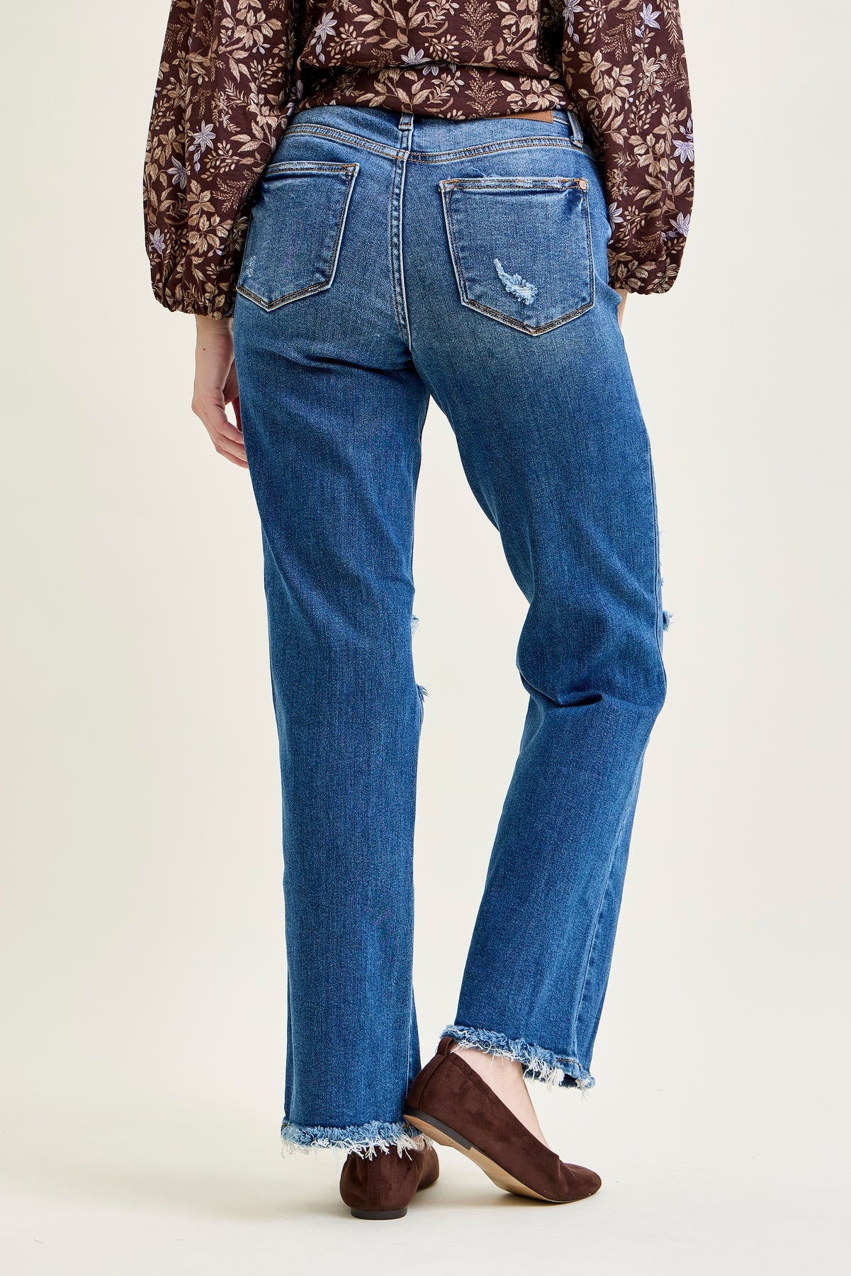 Brett Distressed Dad Jeans