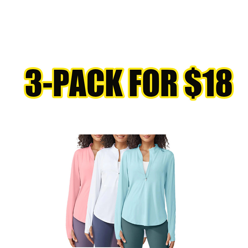 Women's UPF 50+ Half-Zip Performance Sun Shirt