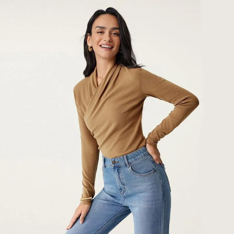 Long Sleeve Top Casual Korean Minimalist
