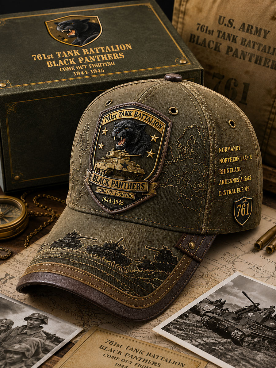 761st Tank Battalion Black Panthers Commemorative Baseball Cap