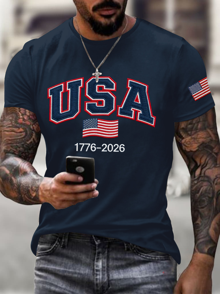 Men'S Independence Day Casual T-Shirt