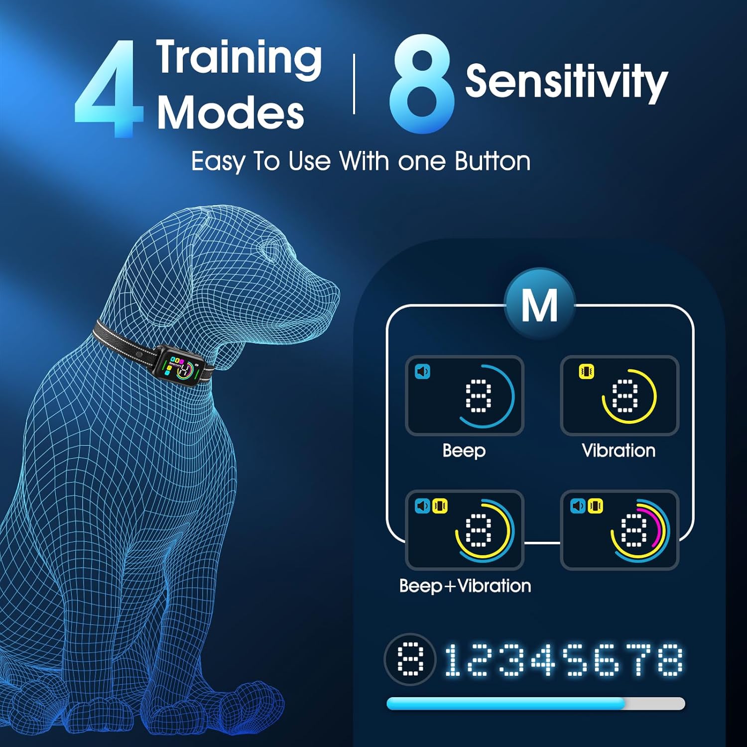 Smart Dog Bark Collar  Anti Barking Training
