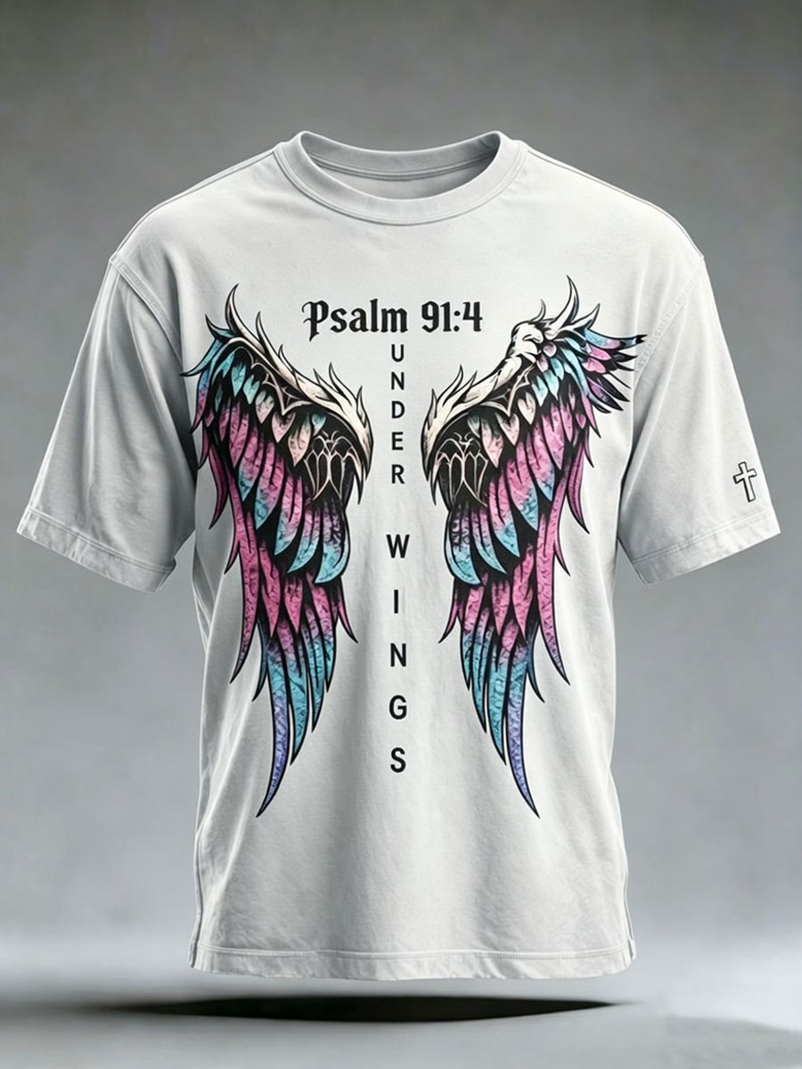 Men'S Faith  Print Casual Top