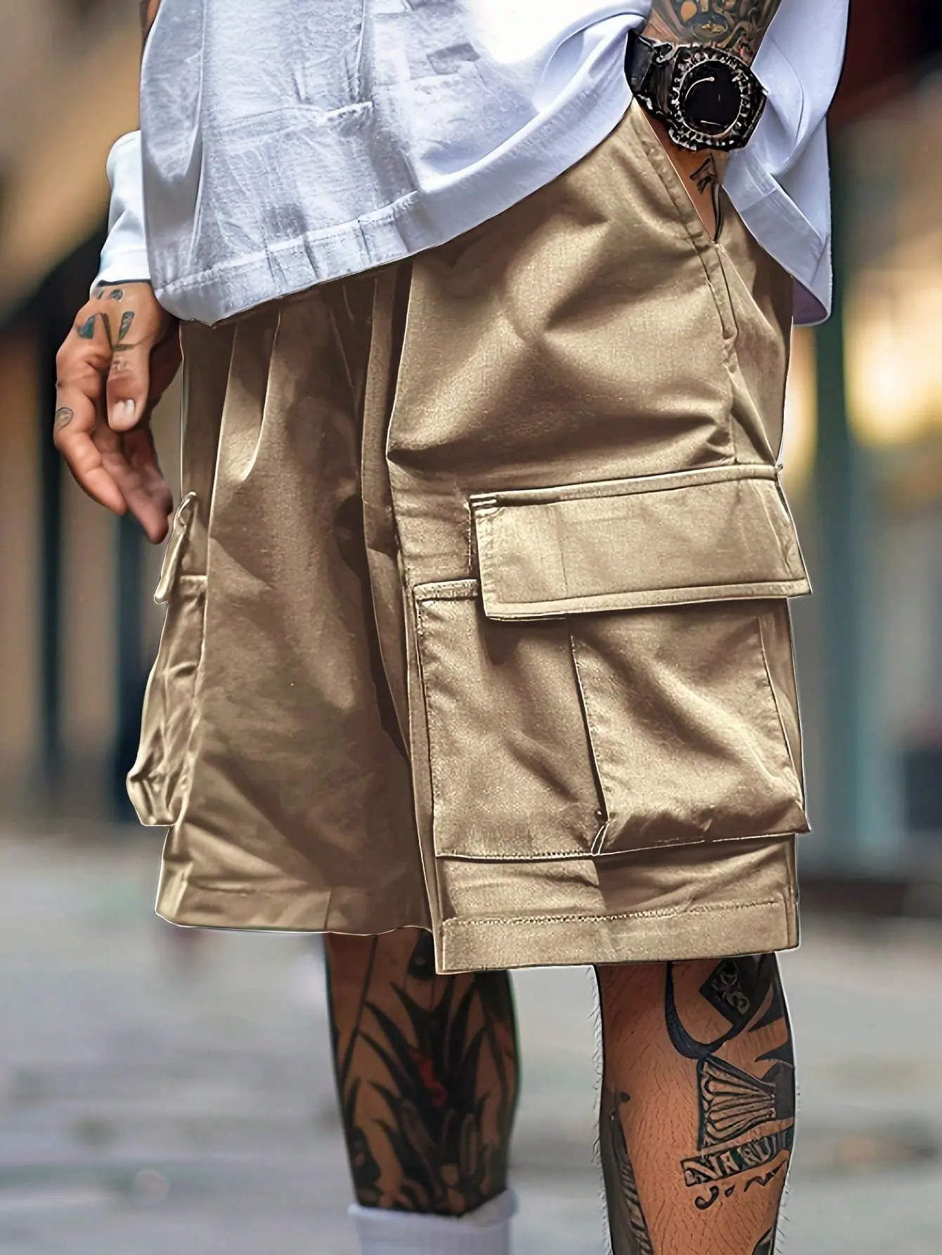Men's 5-Pack Cargo Shorts – Relaxed Fit Tactical Shorts, Lightweight Durable Summer Bottoms