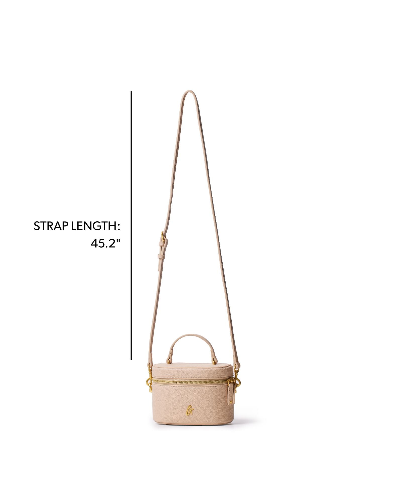 MINI PEBBLE VANITY BAG - NUDE