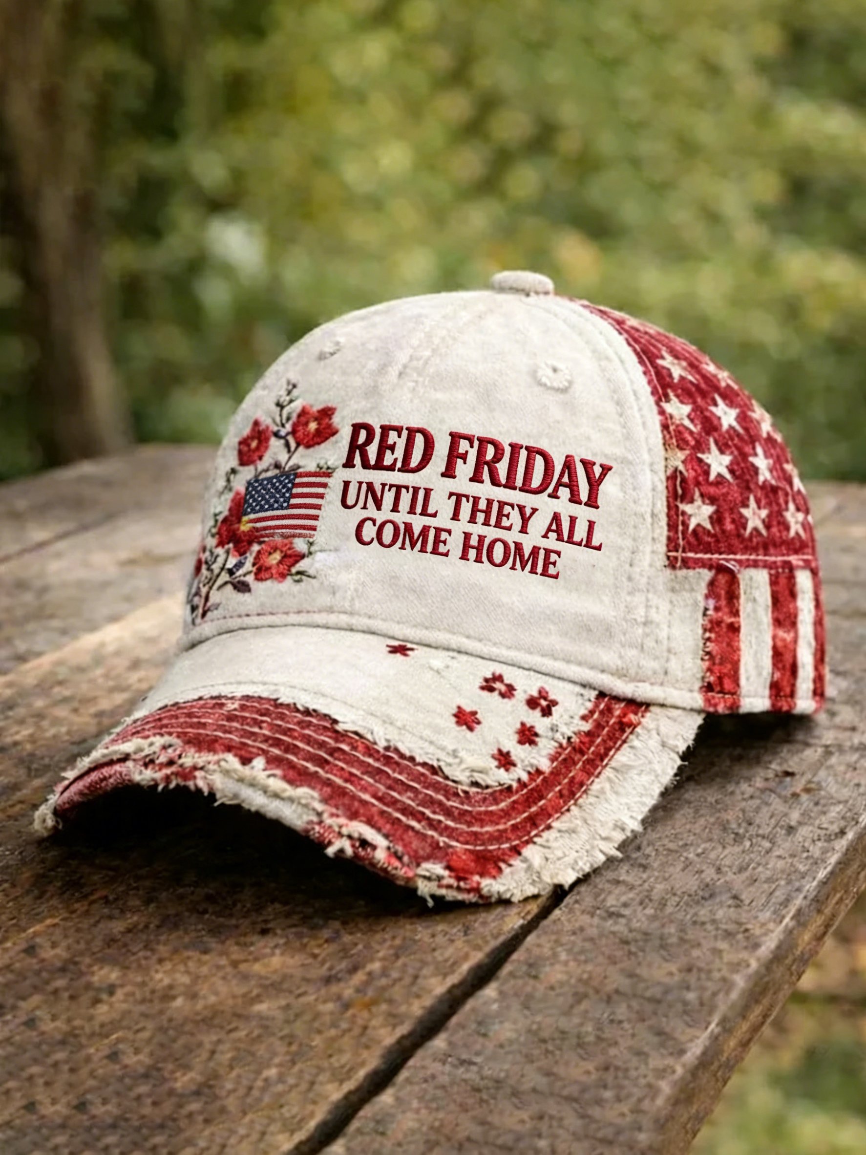 Red Friday Print Casual Hat (Unisex)