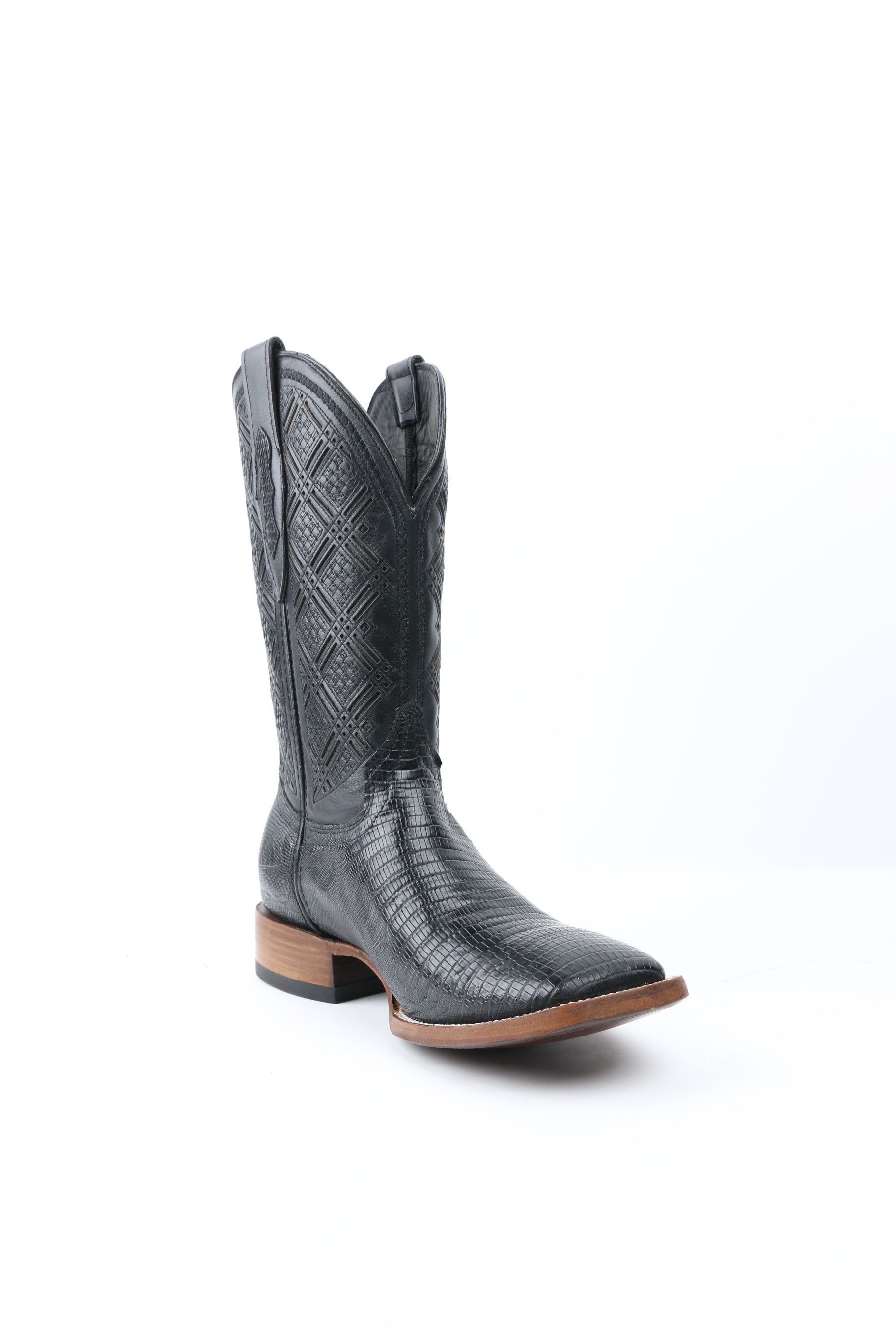 Chero's Premium Exotic Teju Lizard Noir Clearance Sale 70%OFF