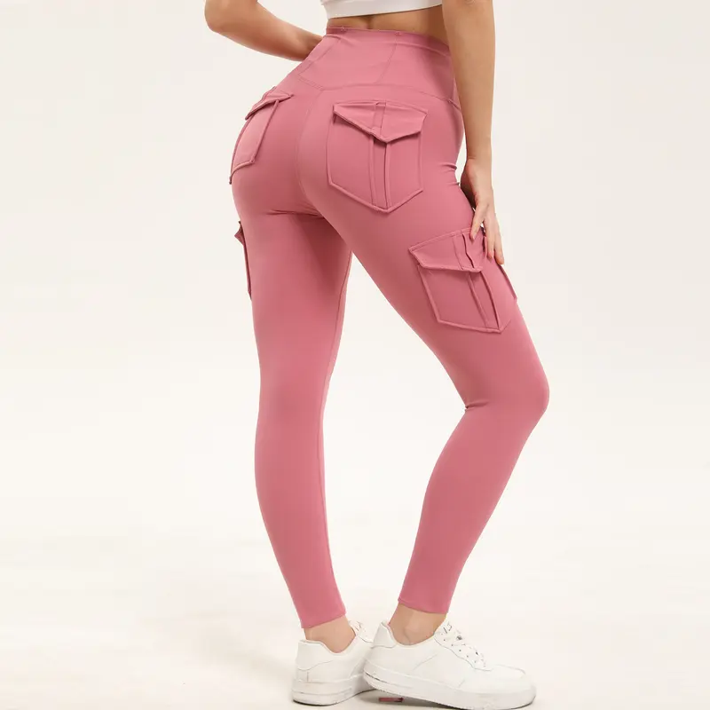 Women's 3-Pack Butt Lifting Leggings – High Waist Tummy Control with Flap & Side Pockets, Breathable Sporty Activewear for Yoga, Gym, Workout & Running